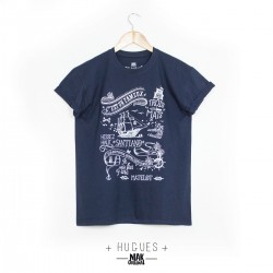 Tee shirt homme HUGUES bleu...