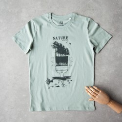 T shirt vert d'eau NATURE...