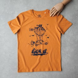 T-shirt R5 coton bio orange...
