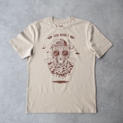 Tshirt crème unisexe FELIN...