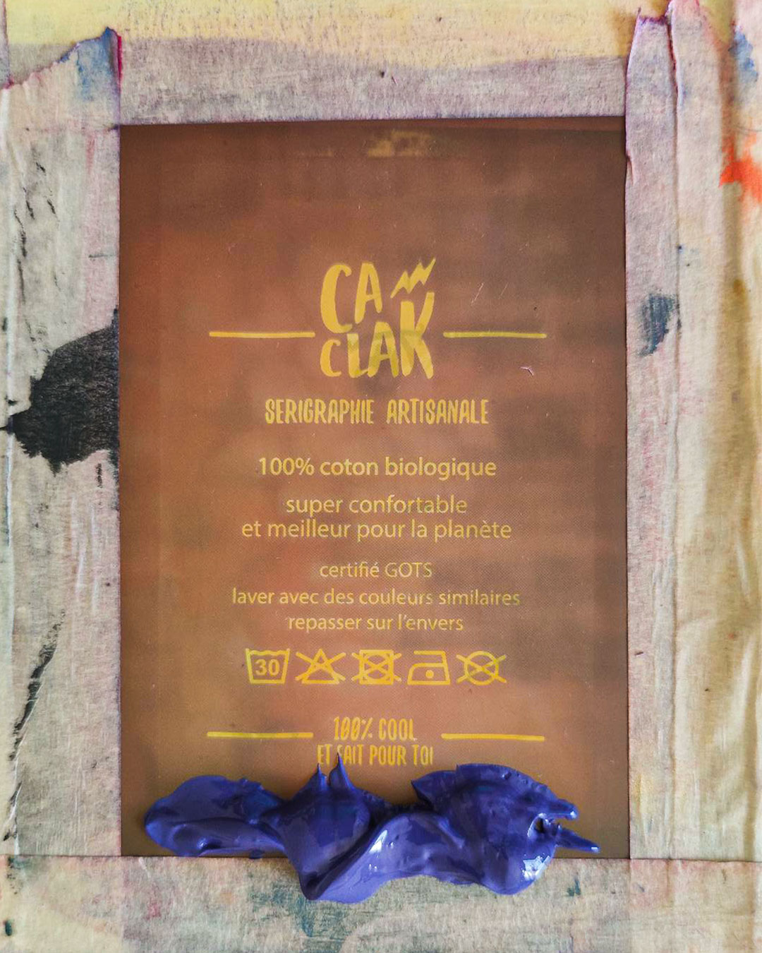 cadre de serigraphie CA CLAK